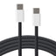 Xceed Braided USB-C til USB-C PD 60W - 1m - Sort