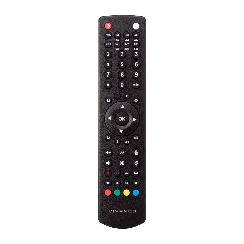 Vivanco Universal Fjernbetjening til TV / Smart TV / DVD-Afspiller - Sort