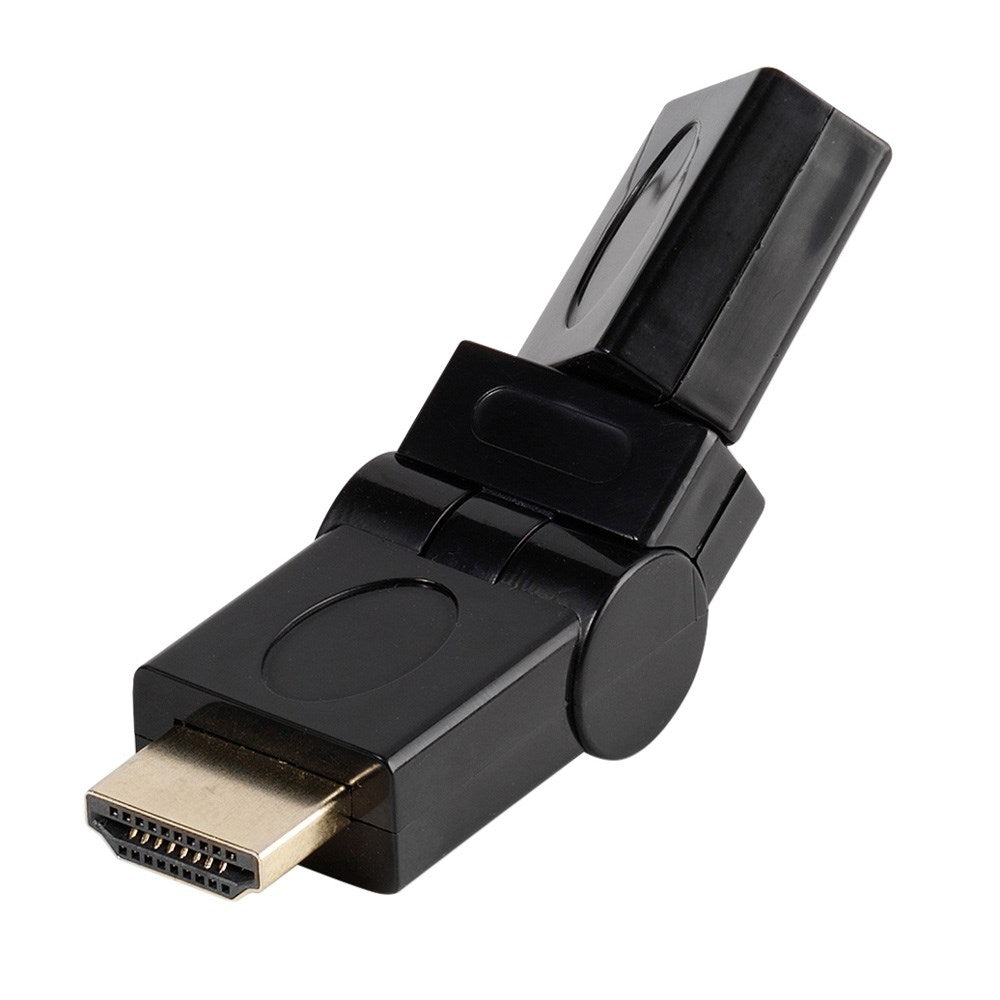 Vivanco HDMI Adapter (Hun til Han) m. 360° Roterbart Led - Sort