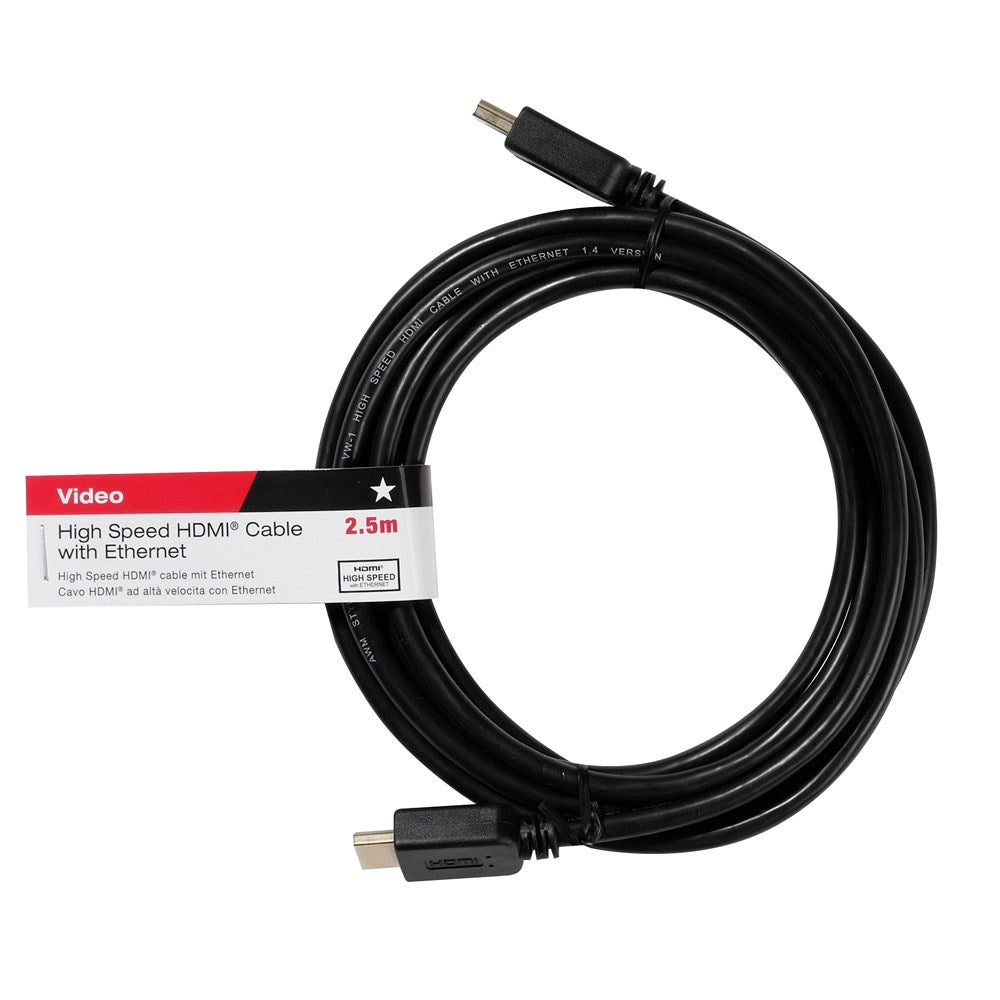 Vivanco HDMI 1.4 Kabel (Han til Han)  4K / 24Hz - 2.5m - Sort