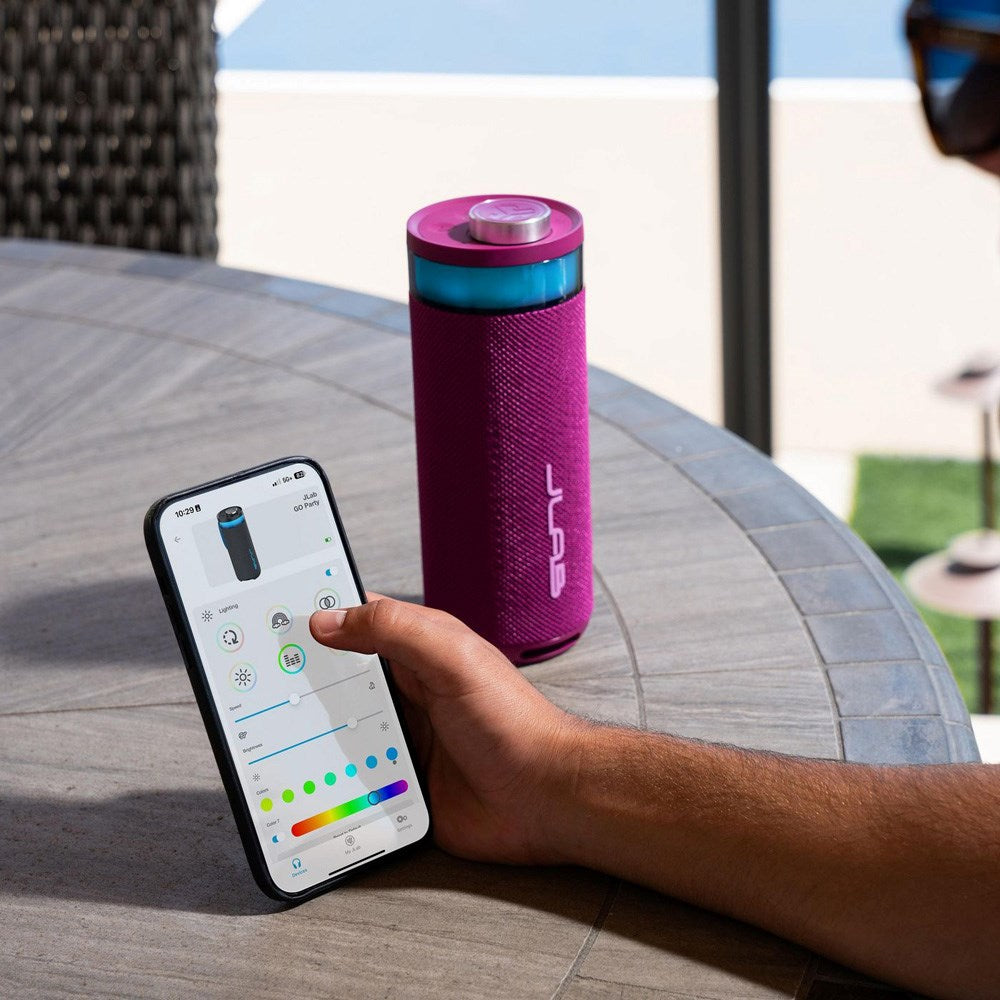 JLab Go Bluetooth Højtaler m. Lys - Lyserød
