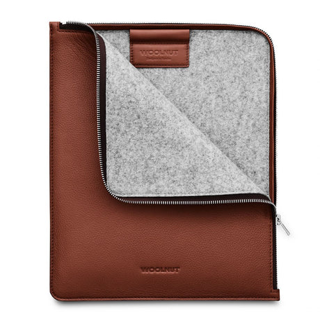 Woolnut iPad / Tablet (26.5 x 32.5 cm) Læder Folio Sleeve - Brun