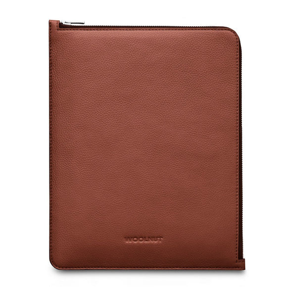 Woolnut iPad / Tablet (23 x 29 cm) Læder Folio Sleeve - Brun