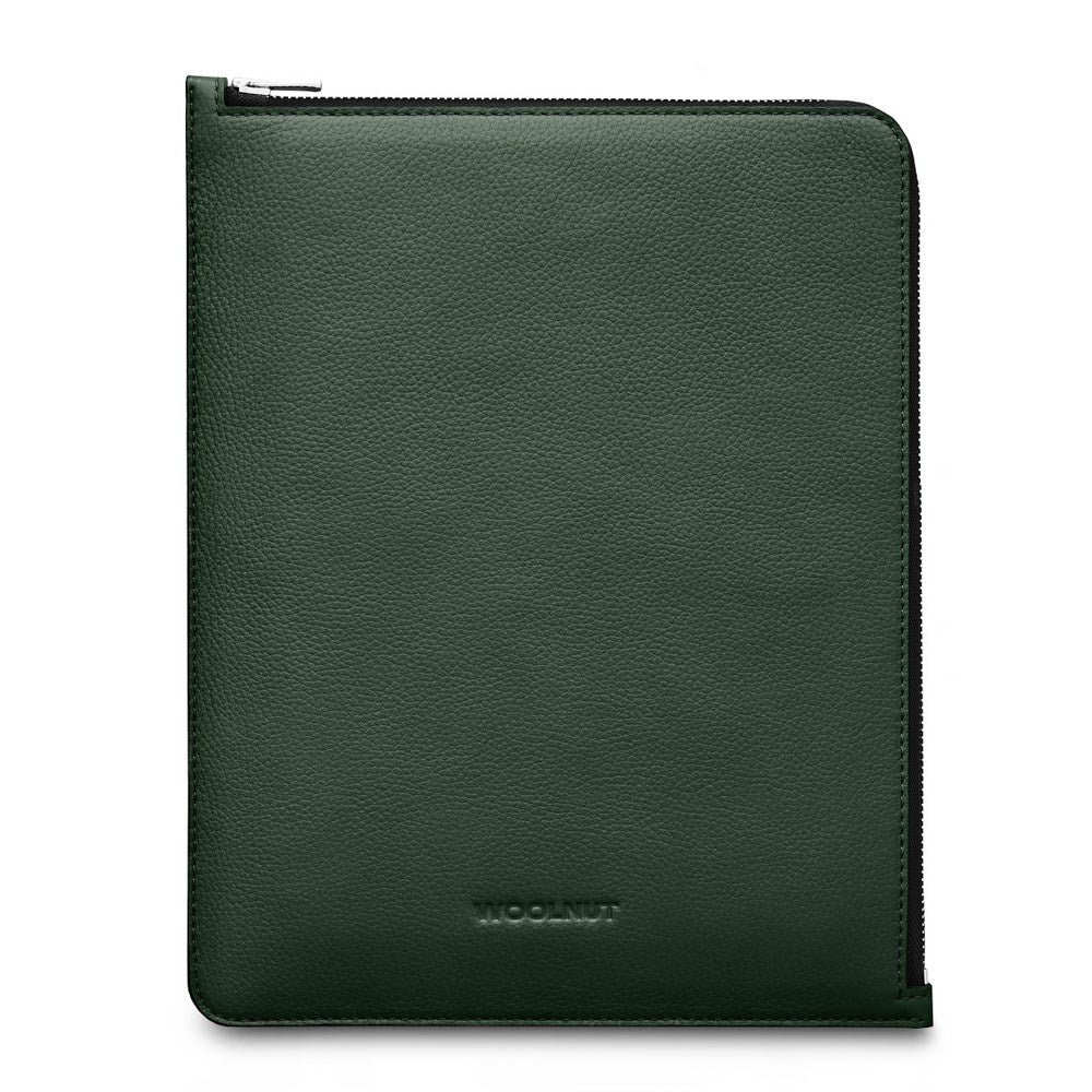 Woolnut iPad / Tablet (23 x 29 cm) Læder Folio Sleeve - Grøn