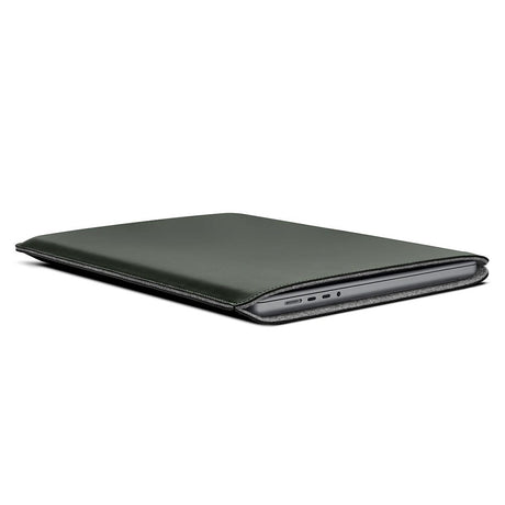 Woolnut Kunstlæder Sleeve Til MacBook / Laptop (370 x 260mm) - Grøn