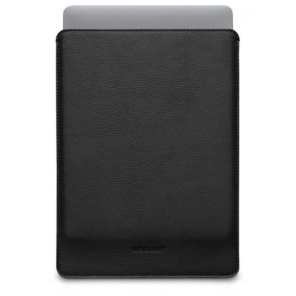 Woolnut MacBook Pro 14" M5/M4/M3/M2/M1 (2026-2021) Læder Sleeve - 24.5 x 33 cm - Sort