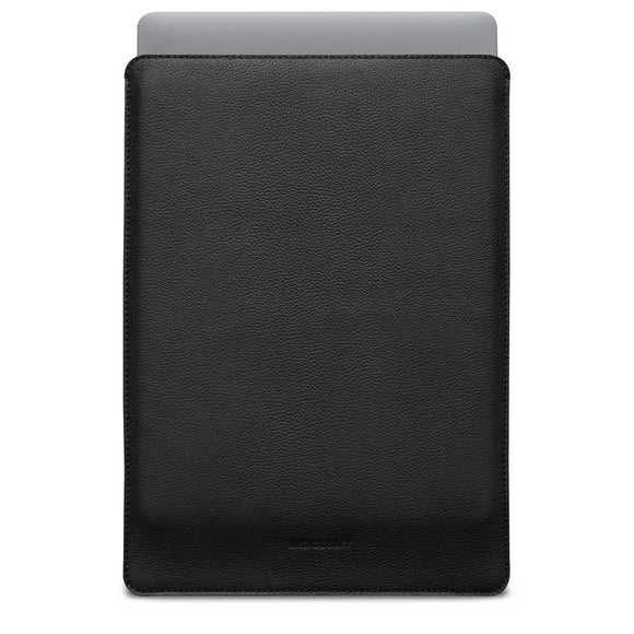 Woolnut MacBook Pro 16" M5/M4/M3/M2/M1 (2026-2021) Læder Sleeve - 27.5 x 37.5 cm - Sort