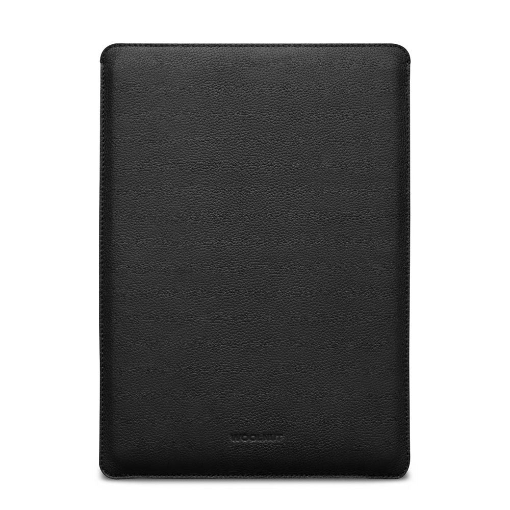 Woolnut MacBook Pro 16" M5/M4/M3/M2/M1 (2026-2021) Læder Sleeve - 27.5 x 37.5 cm - Sort