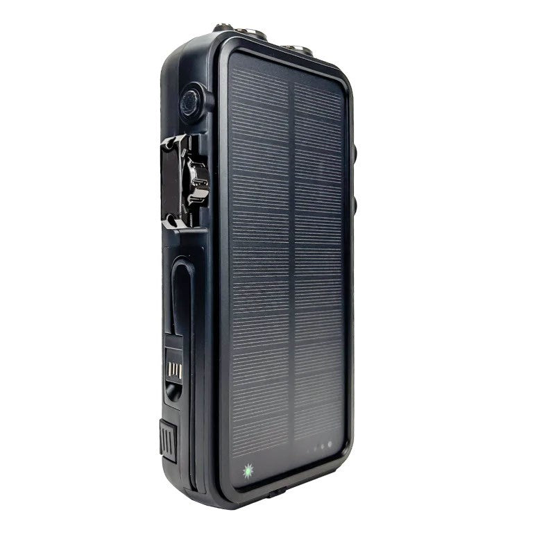 Zmartgear Powerbank Extreme - 16.00 mAh - 59W - Trådløs Opladning - Nødradio - Indbygget USB-C / Lightning Kabel - Sort