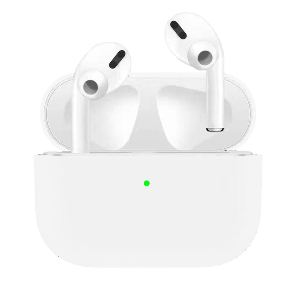 Apple Airpods Pro Charging Case Ultra Tyndt Silikone Cover Hvid | AirPods Pro Tilbehør | TABLETCOVERS.DK
