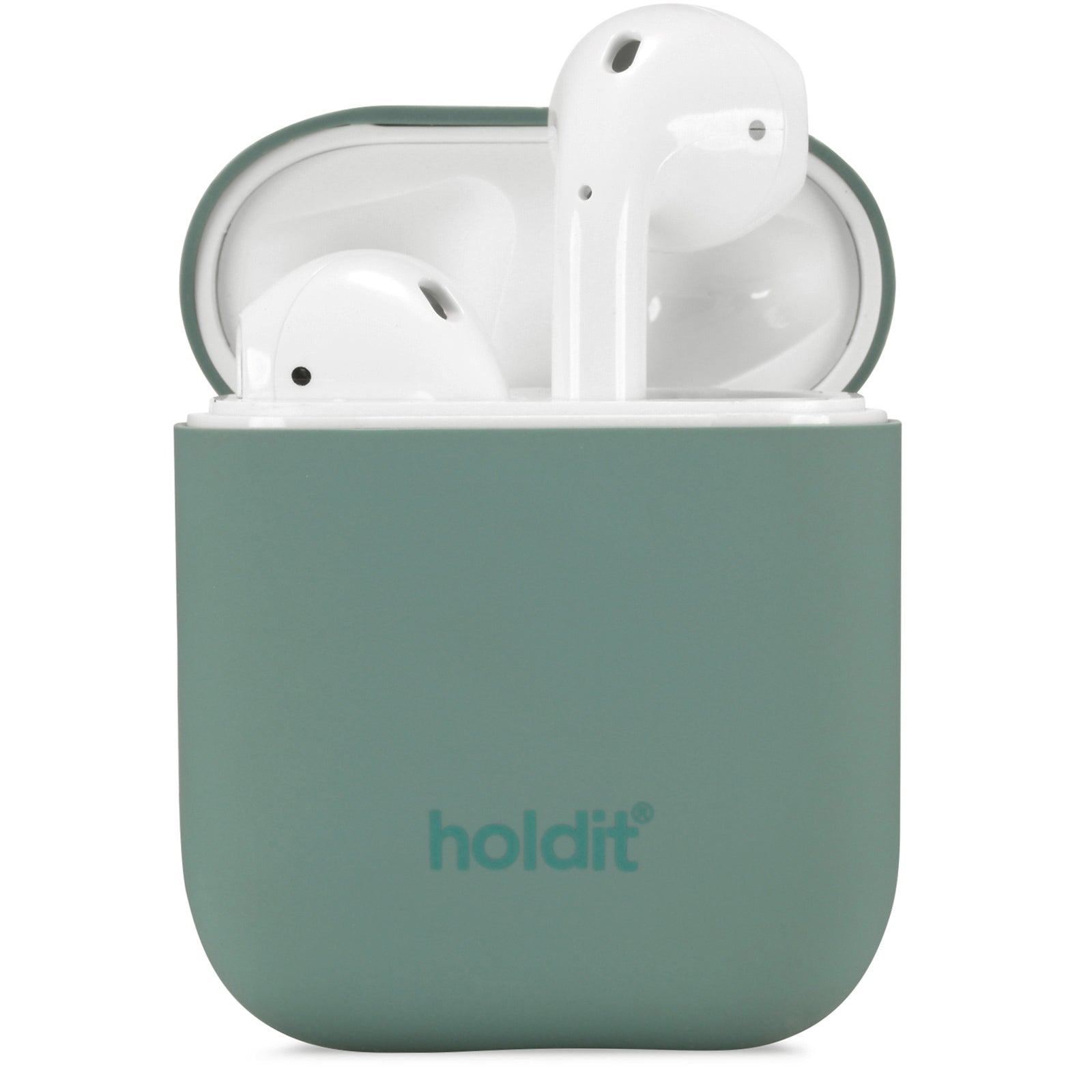 Holdit Silikone Cover Apple AirPods (1 2. gen.) Moss Green