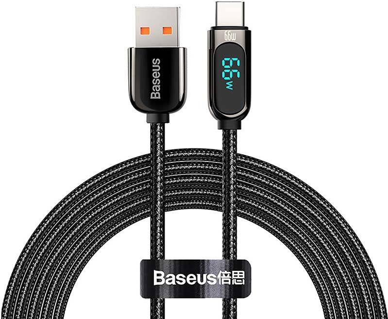 Skat skadedyr guld Baseus Display Kabel USB-A til USB-C 66W - 2m - Sort | Kabel - USB-C |  TABLETCOVERS.DK