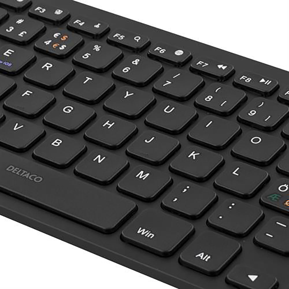 Deltaco Bluetooth Keyboard TB-631 m. Dansk Tastatur Bluetooth - Keyboard | TABLETCOVERS.DK