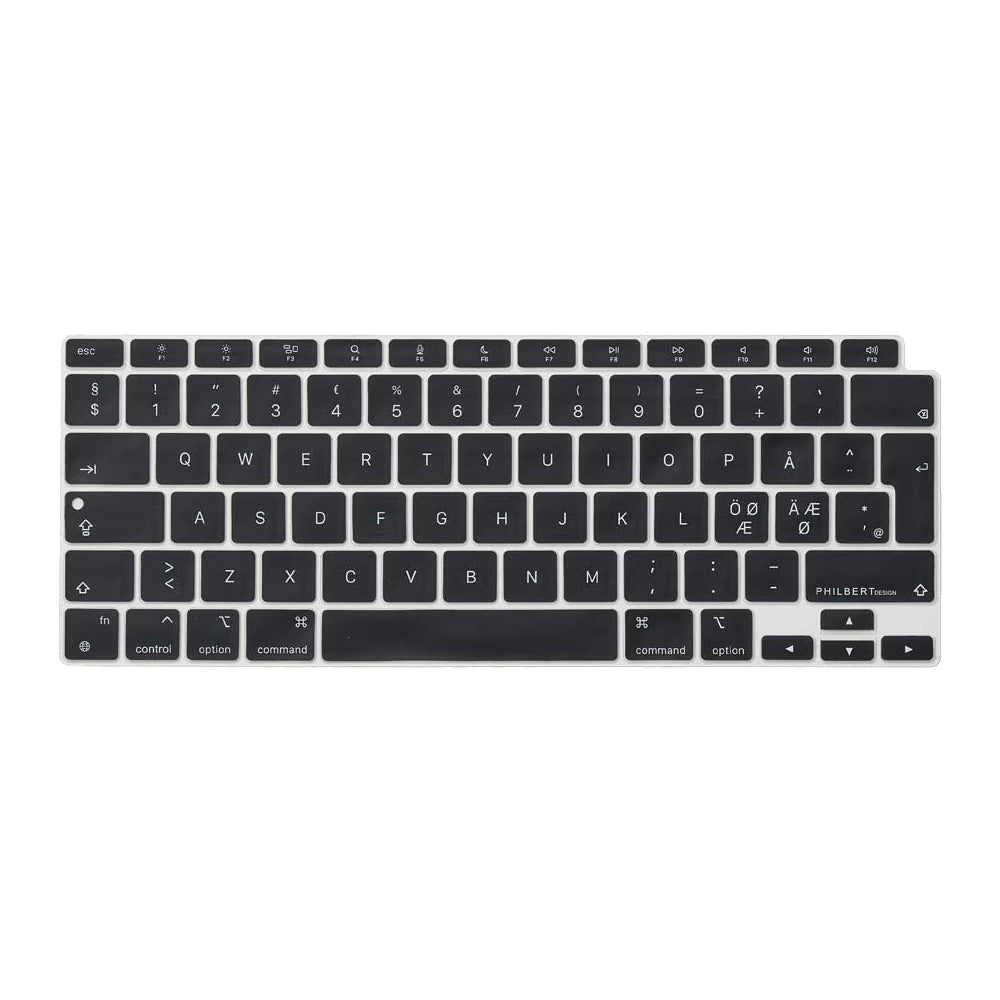 Lyrical metodologi Pounding Philbert MacBook Air 13 (2020) (A2179) Keyboard Cover m. Dansk Tastatur -  Sort | MacBook Air 13 (2020) | TABLETCOVERS.DK